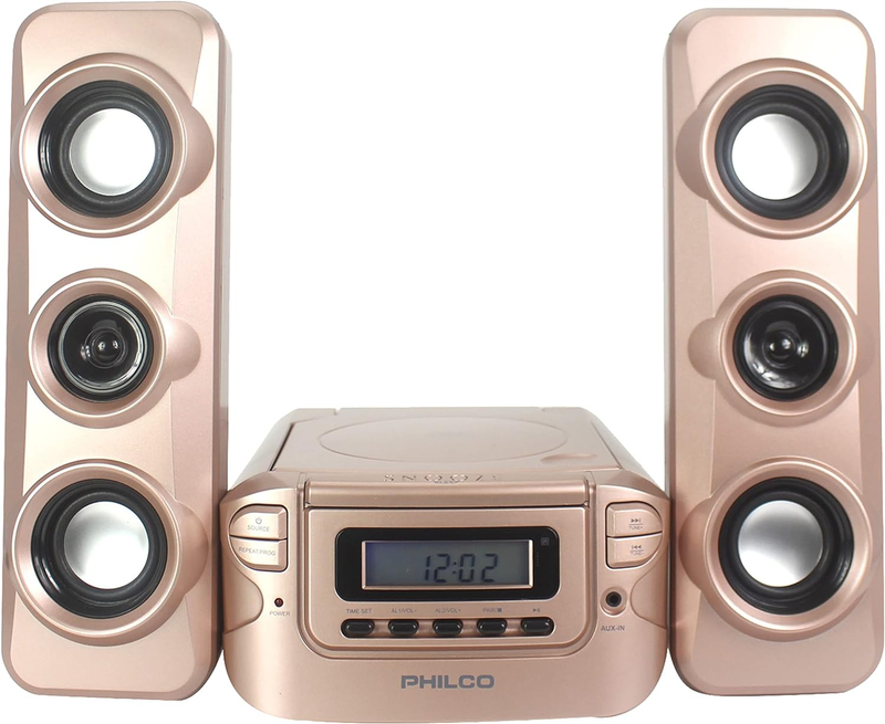 Home Stereo System with Bluetooth CD FM Radio Remote Shelf Audio Bookshelf Black