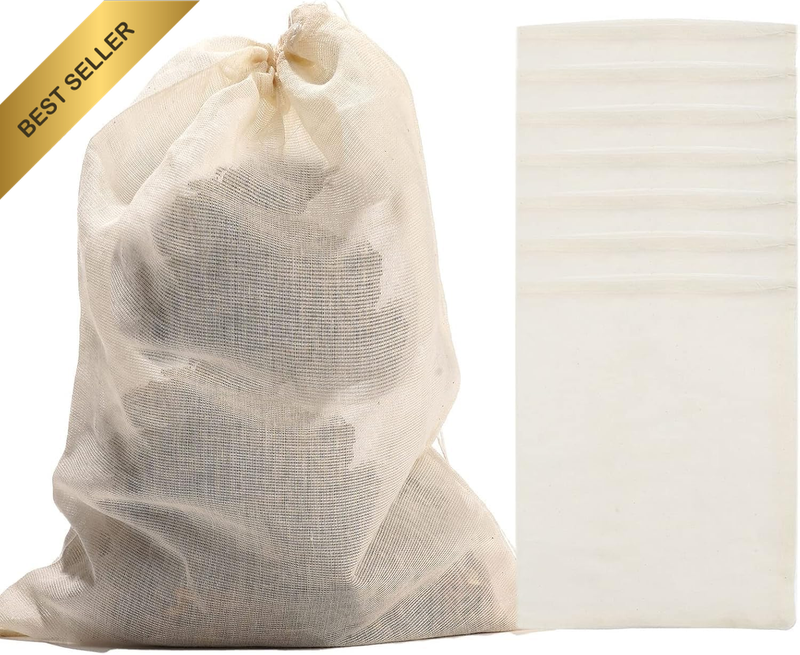 12 Pcs Spice Bag, Herb and Spice Bags, Cheesecloth Bags for Cooking, Drawstring