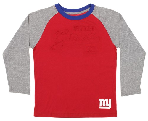 Outerstuff Молодежная футболка реглан с длинными рукавами NFL New York Giants