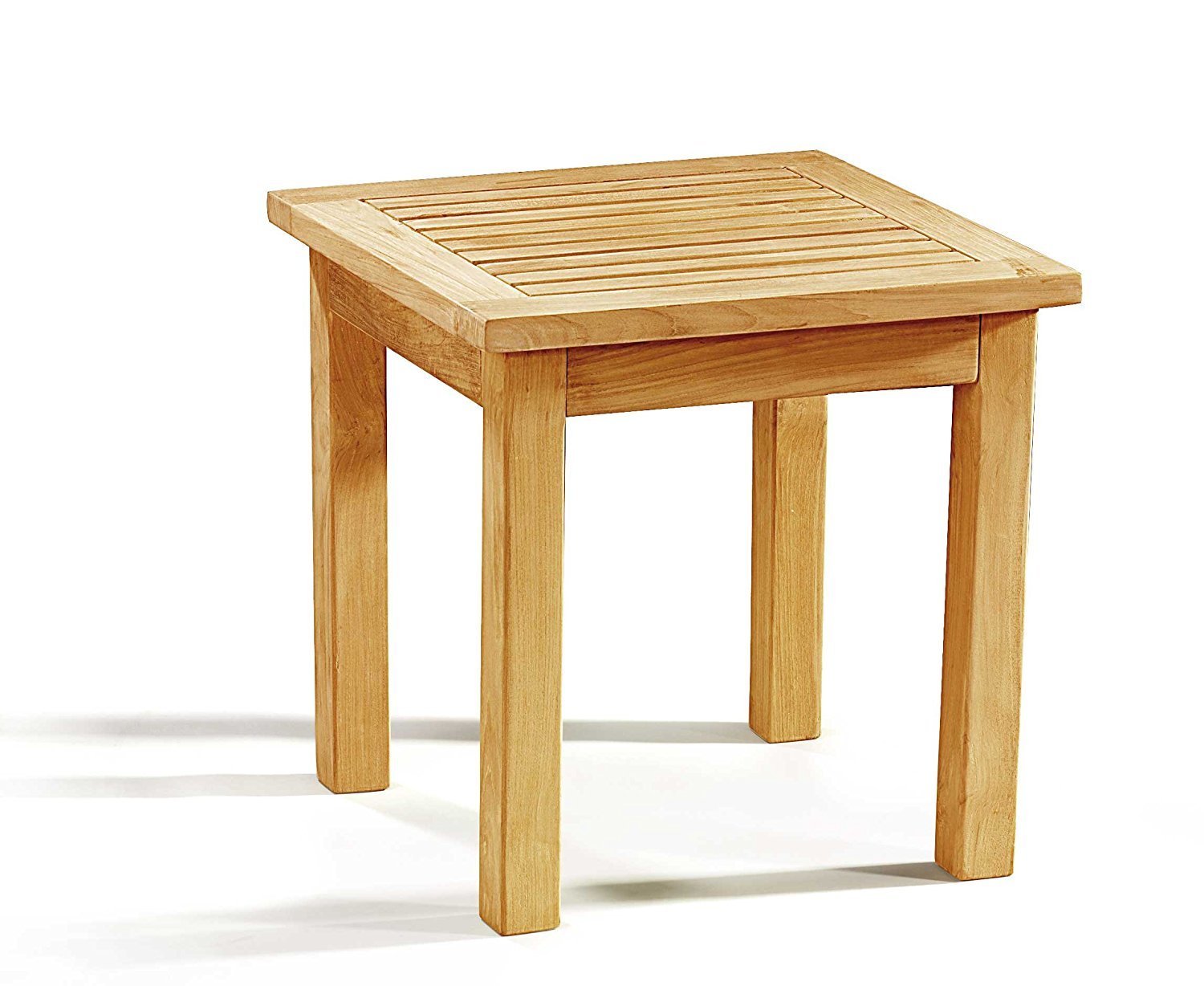 Teak Wood Occasional Square Garden Side Table 50cm Premium Hardwood 5025574011769 Ebay