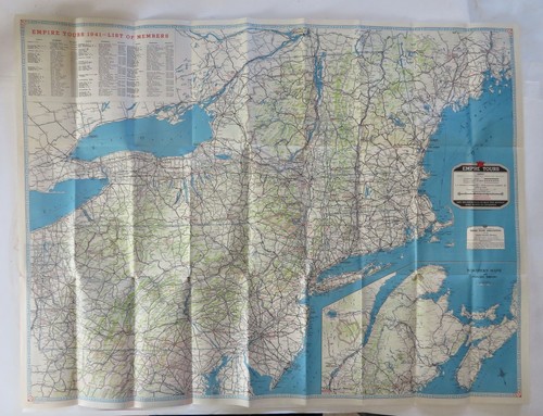 New York & New England Empire Tours Tourist Guide 1941 pictorial travel brochure