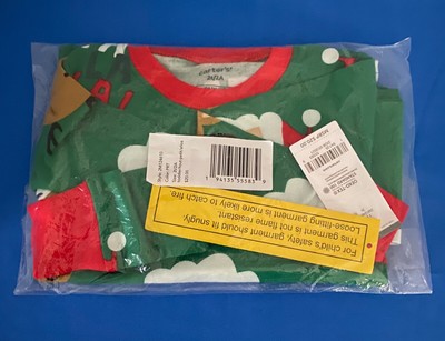 NWT Carter's Reindeer Santa Claus Pajama Set Toddler 2T Cotton Still In Plastic