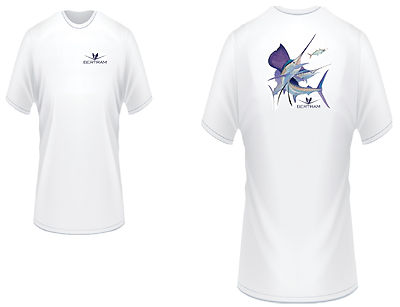 Bertram Yachts Colorful Fishing T-Shirt