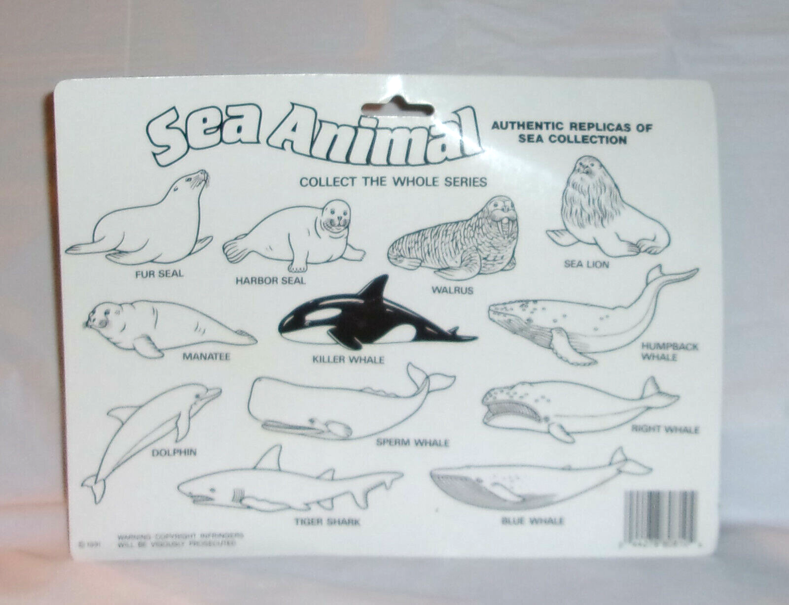 Sea Animal Ocean Life Walrus & Baby Walrus Toy Animal Figure Figurine 1991