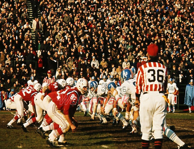 AFL 1964 Houston Oilers D Line Boston Patriots O Line Fenway Park 8 X 10 Photo 
