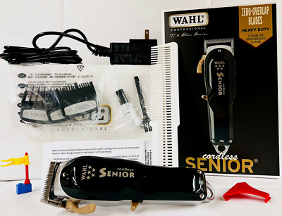 Wahl 5 Star Cord/Cordless Senior (8504-400) with 3 Premium Cutting Guides, NEW