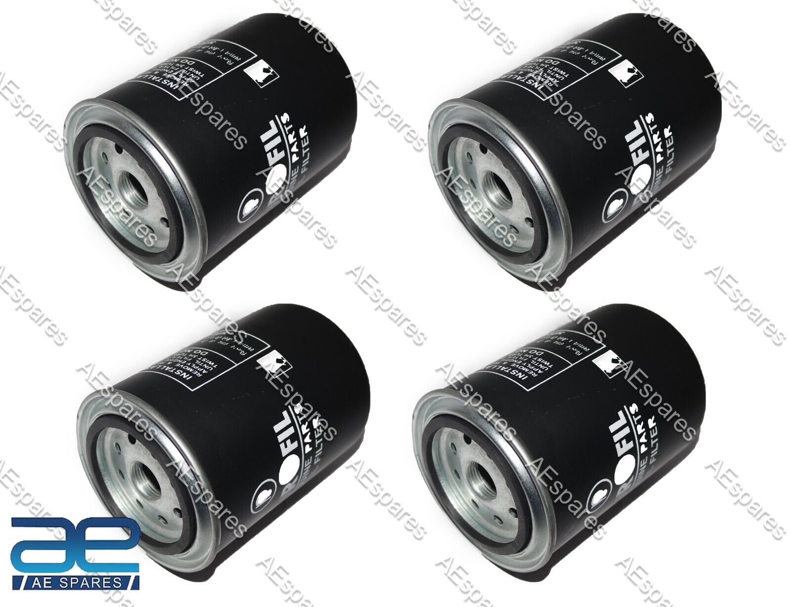 Oil Filter Set of 4 Pcs. For John Deere Tractor Part Number RE507204  