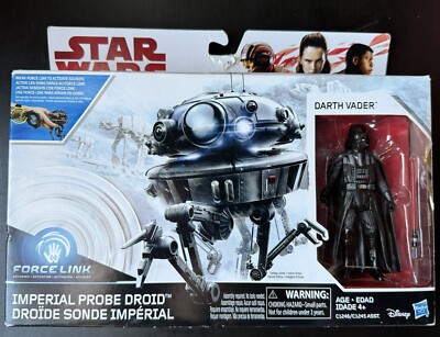 New!! Star Wars Force Link Imperial Probe Droid Darth Vader Figure Hasbro