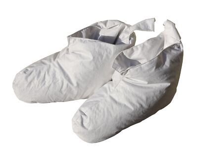 Kuschelwarme Daunenschuhe Bettschuhe Hausschuhe weiß Gr. 1