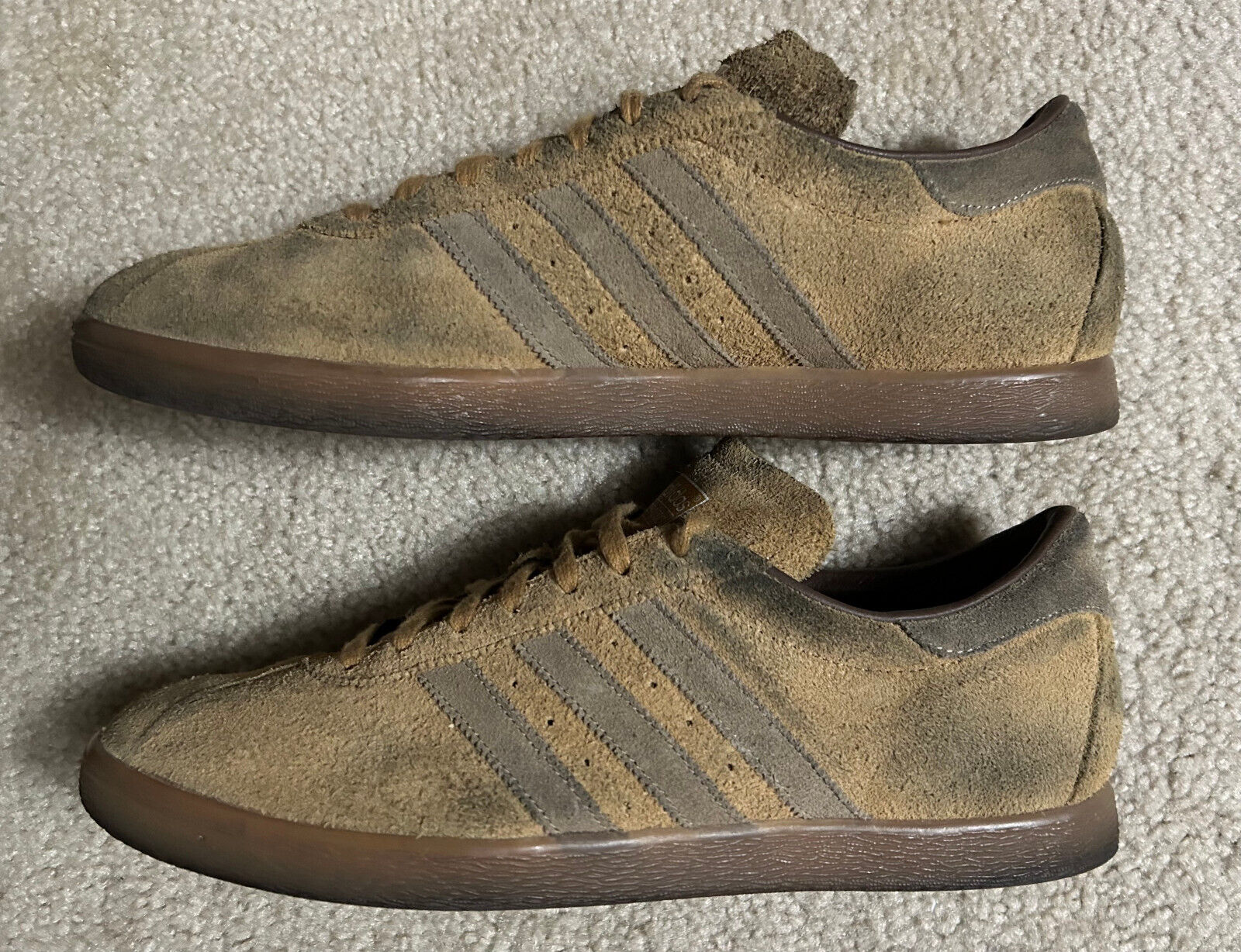 Adidas Tobacco Suede Brown Leather - Men's US size 12, Rare Shoes, Has Stains Adidas Tobacco Suede Brown Leather - Men's US size 12, Rare Shoes, Has Stains