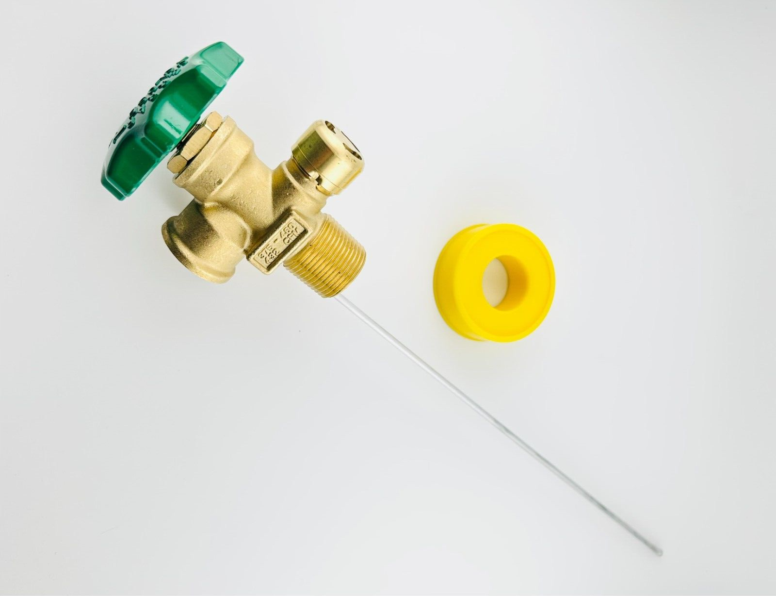 100lb Propane Tank Service Valve Coupler BBQ POL 100 Lb Grill Heater LPG 10.2"