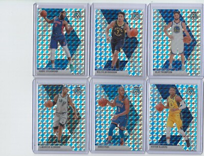 2019-2020 MOSAIC HYPER PRIZM VETERAN 6 CARD LOT KLAY,CP3 & MORE
