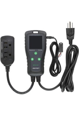 DHTC-1011 Temperature and Humidity Controller Outlet Plug in Thermostat