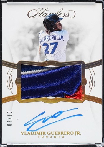 Vladimir Guerrero Jr 2019 Panini Flawless Rookie Patch Auto
