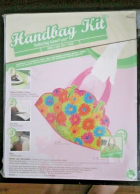 DRITZ Darcy Handbag Kit Featuring Innerfuse Clear Handles Purse Sewing Project