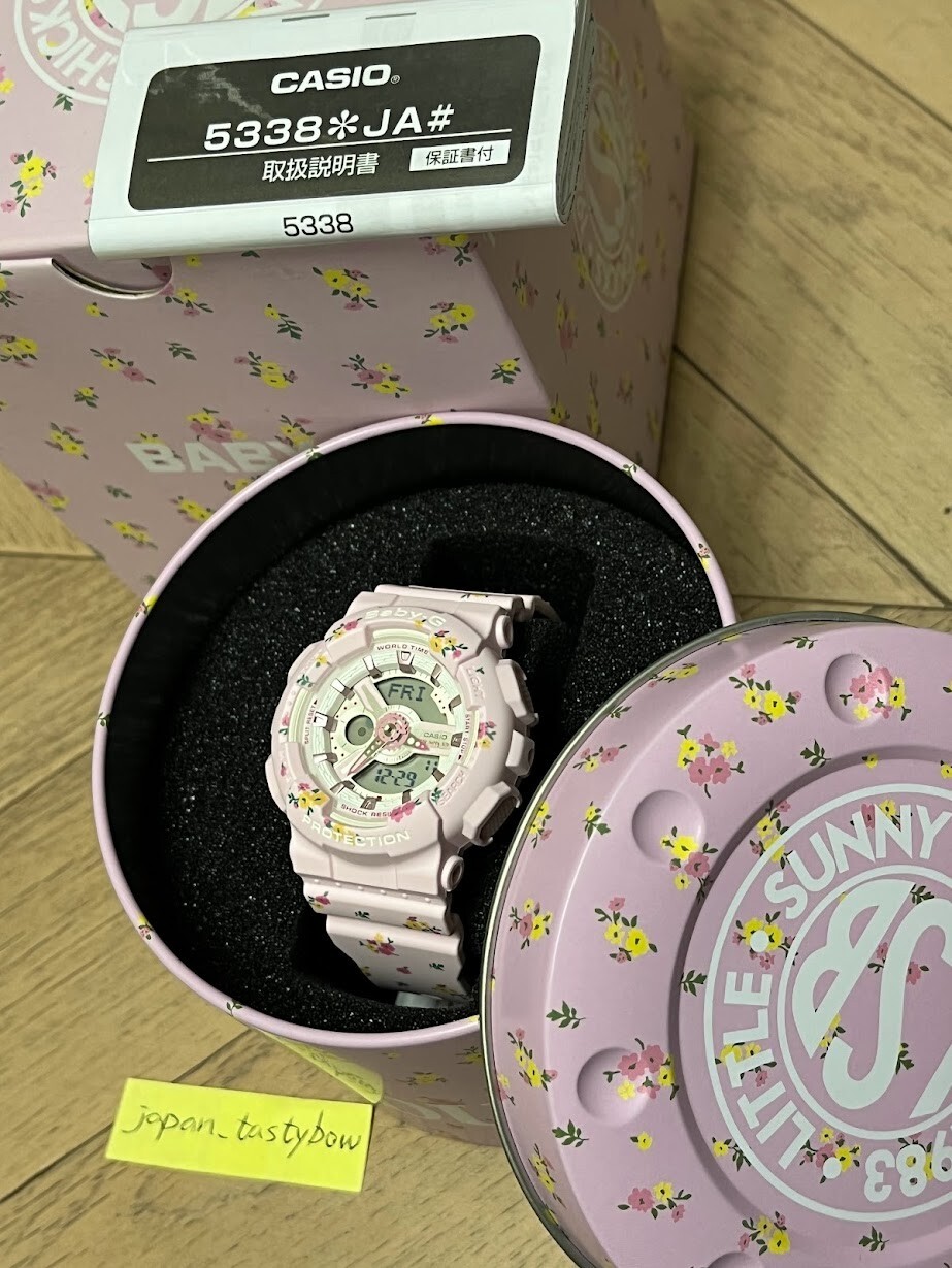 Pre-owned Casio Baby-g Ba-110lsb-4ajr Pink Little Sunny Chicks Limited Edition Women Watch
