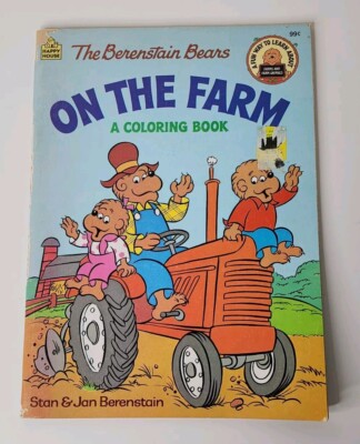 New Never Used Vintage The Berenstain Bears Coloring Book 1986 On The Farm