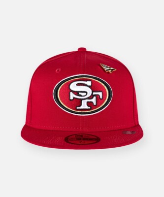PAPER PLANES   SAN FRANCISCO 49 ERS NFL FITTED HAT IN CRIMSON SIZE 7 1/8  