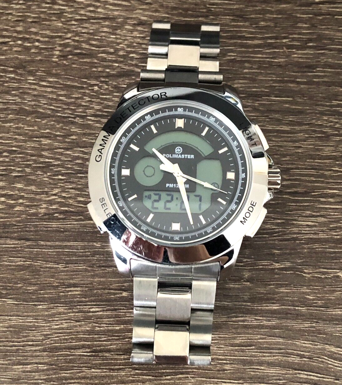 時計 POLIMASTER PM1208M Polimaster PM1208M Men's Watch Analog & Digital Stainless