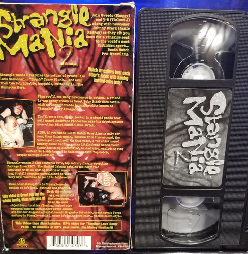 Insane Clown Posse - Strange Mania 2 VHS Tape JCW Wrestling Rare Twiztid wcw wwe