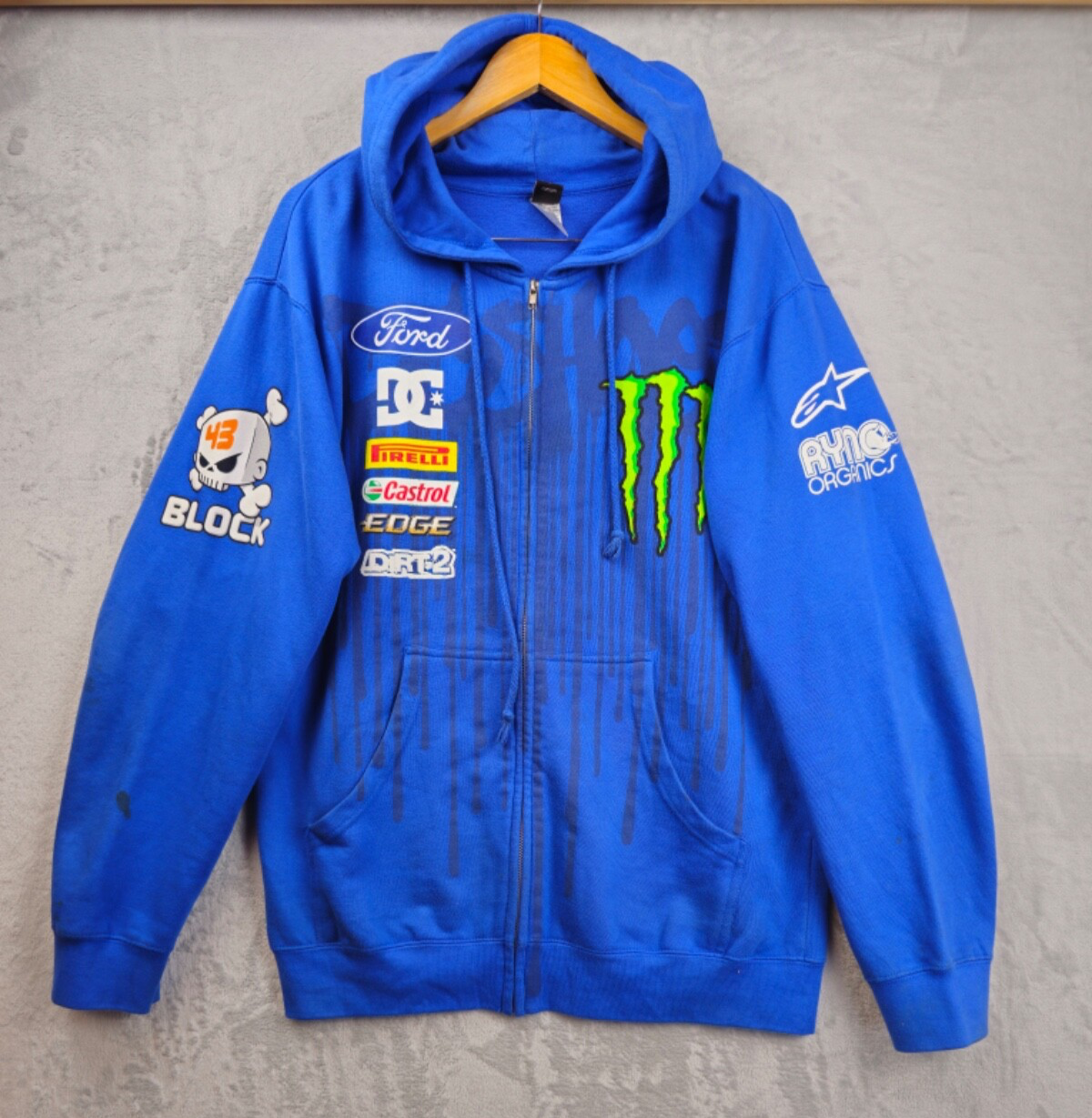 Ken Block Monster Ford DC Shoes Full Zip Hoodie Sweatshirt
