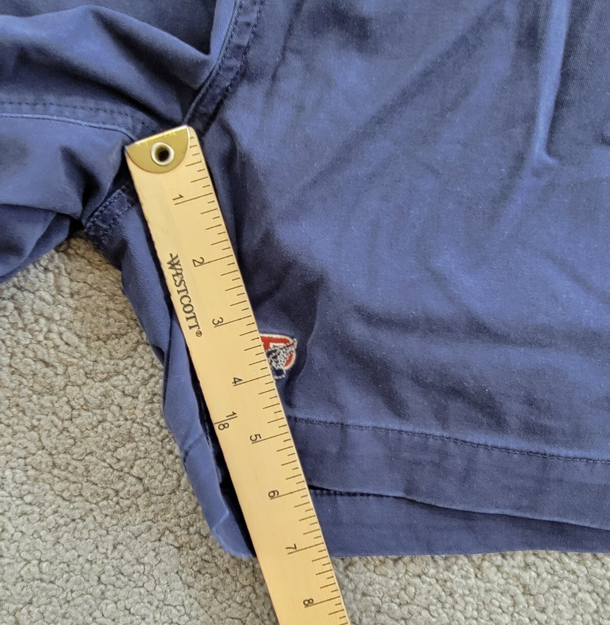 Polo Ralph Lauren 6-Inch Polo Prepster P-Wing Shorts Mens XL Navy Button Closure - Picture 7 of 18