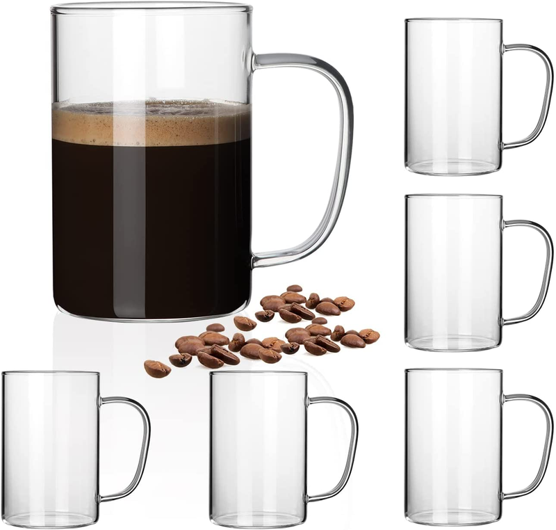Set Of Clear | Horlimer 16 Oz Glass Coffee Mugs