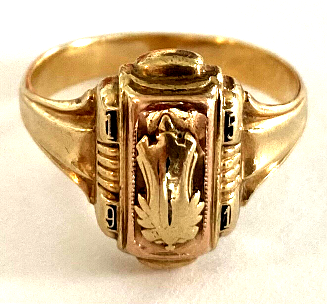アクセサリー JOSTEN 10k Gold 1951 Class Ring Vintage High School 1951 Josten 10K Gold Ladies Class Ring