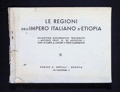 Le Regioni dell'Impero italiano d'Etiopia 1936 Colonie Atlante Somalia Eritrea - Picture 1 of 5