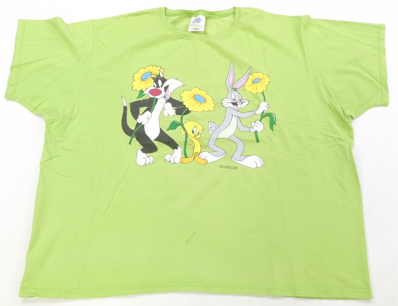 Rare VTG JUST MY SIZE Looney Tunes Bugs Bunny Flowers 1996 T