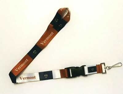 USA VERMONT STATE FLAG LANYARD KEYCHAIN ID HOLDER fast shipping 