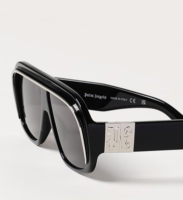 PALM ANGELS PALM ANGELS PERI063S24PLA0011007 REEDLEY BLACK SUNGLASSES