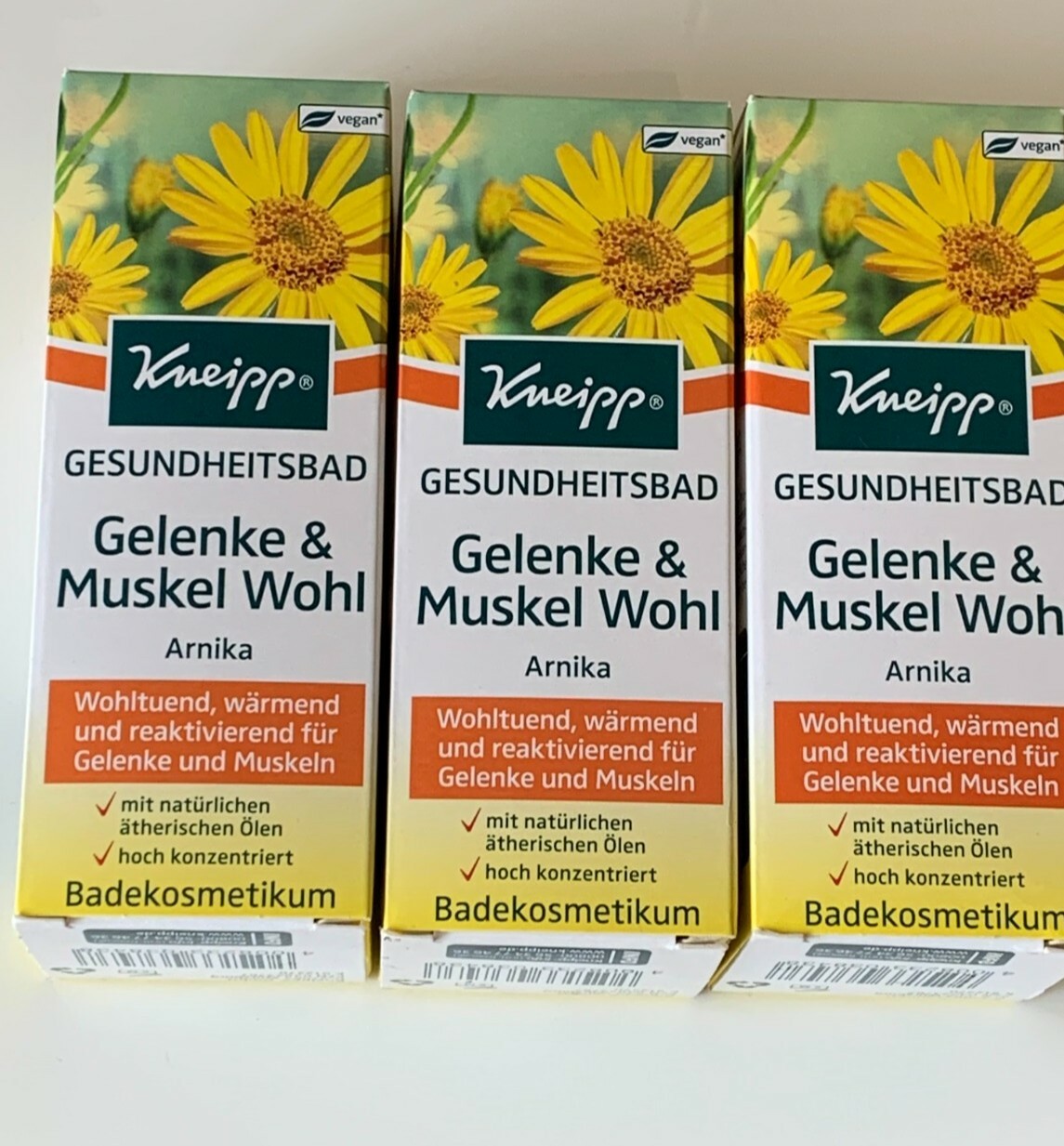 3x Kneipp Gesundheitsbad Gelenke & Muskelwohl Arnika