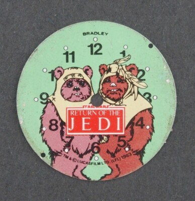 1983 Bradley Star Wars ROTJ EWOK Character Watch Dial for Parts #W149
