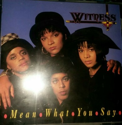 Witness Mean What You Say Cd 