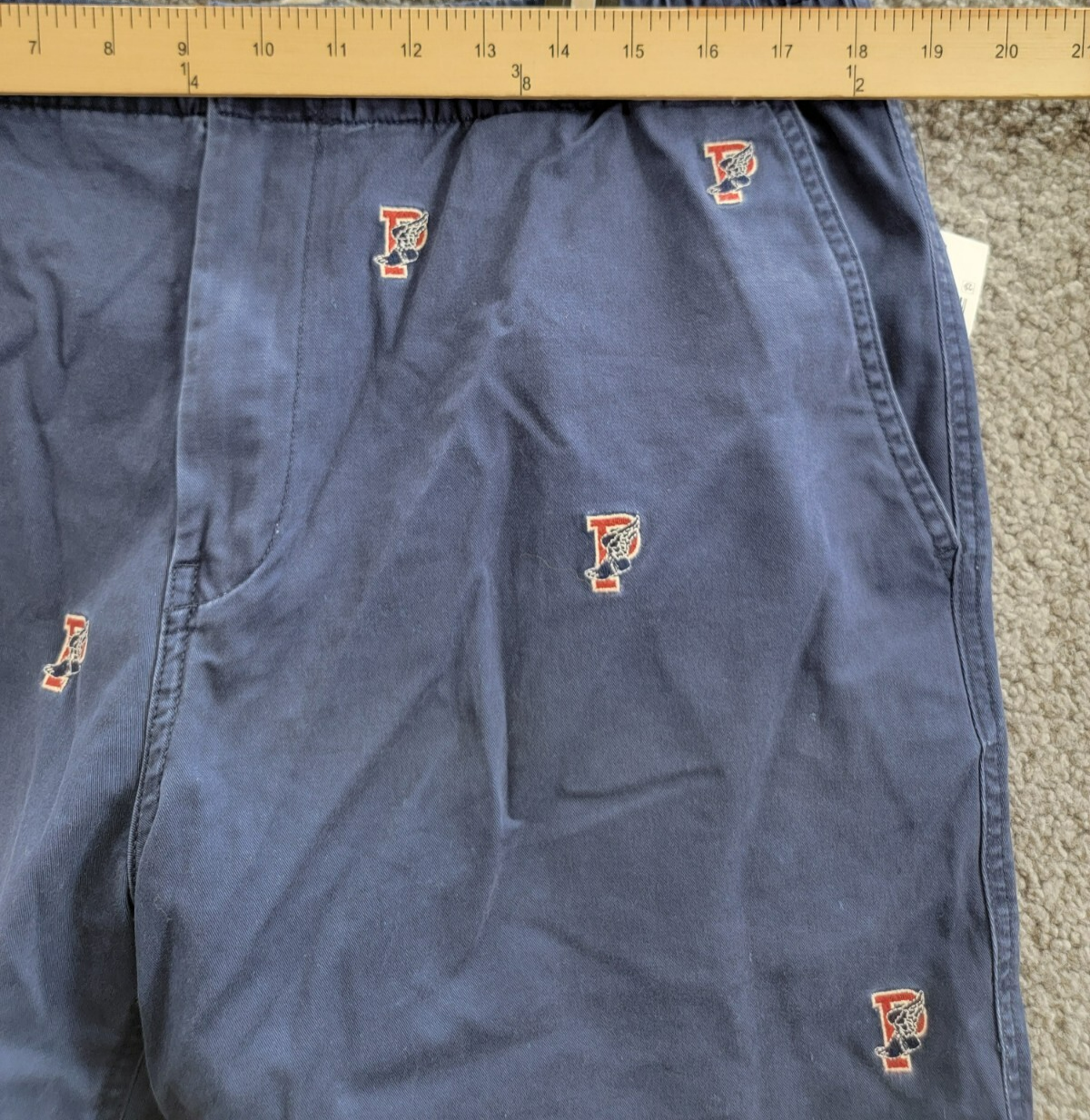 Polo Ralph Lauren 6-Inch Polo Prepster P-Wing Shorts Mens XL Navy Button Closure - Picture 5 of 18
