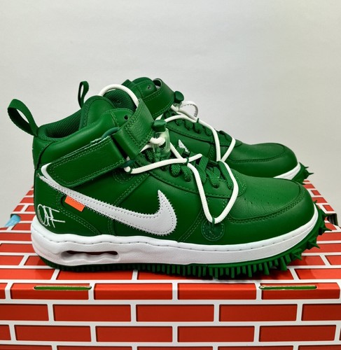 NIKE AIR FORCE 1 MID X OFF-WHITE PINE GREEN SIZE: UK 6 / US