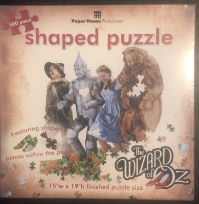 NEW  The Wizard Of Oz  500 Pc Shaped Puzzle 15 w x 19 h Paper House Productions