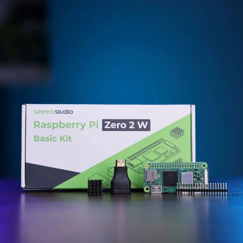 Raspberry Pi Zero 2 W 2W Basic Kit Include USB Adapter,HDMI Adapter,Heatsink,Hea