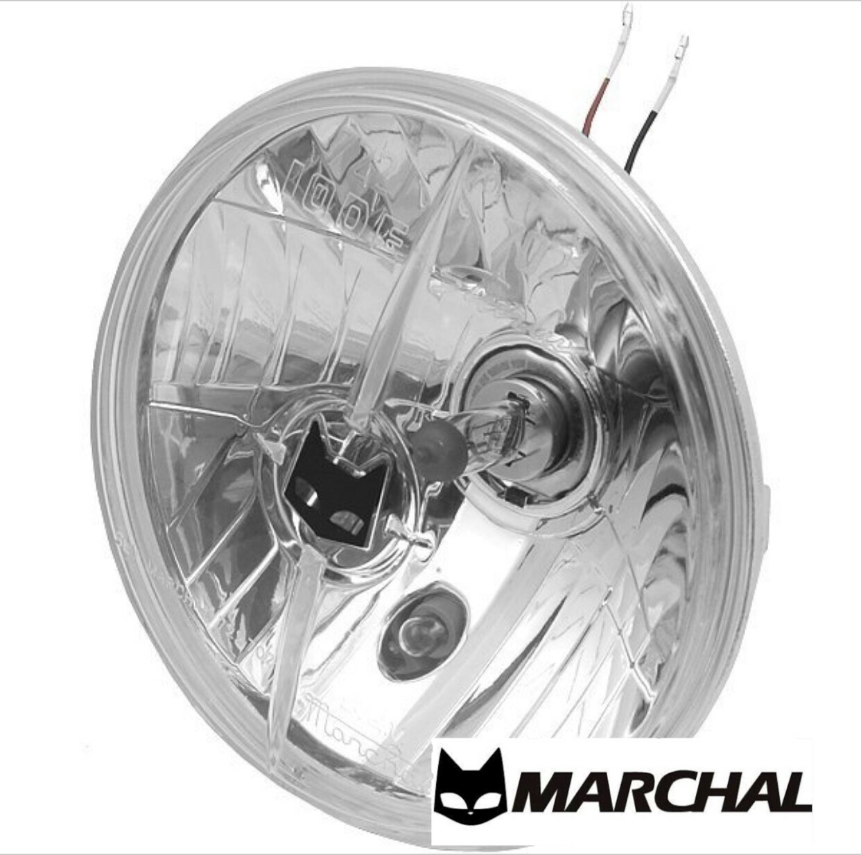 marchal 722 702 ヘッドランプ 180φ クリア 800-8420 MARCHAL Headlight 722/702 Starlux Multi Riff 180φ Clear lens