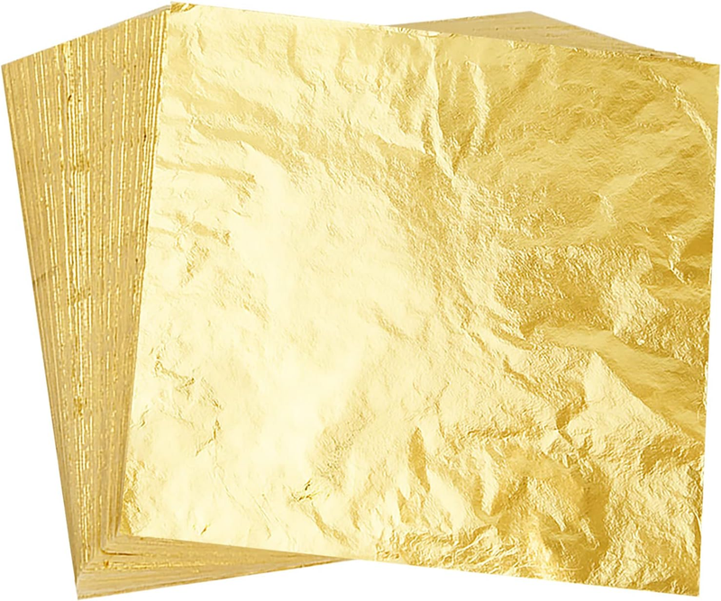 150 leaves gold leaf imitation for art project craft decoration, gilding craft,