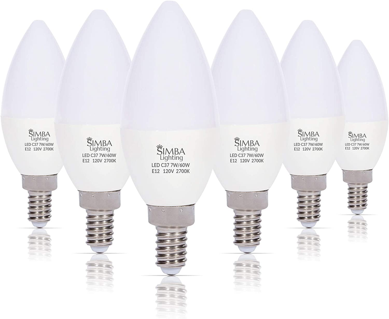 B11 (c37) Candle Shape E12 Base (6 Pa