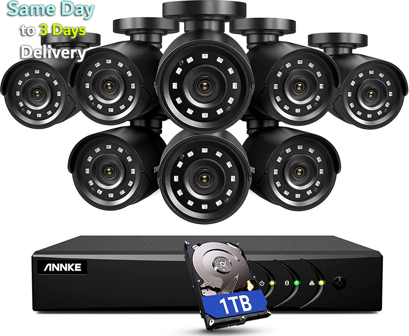 3K Lite Security Camera System Outdoor with AI Human/Vehicle Detection, 8CH H.26