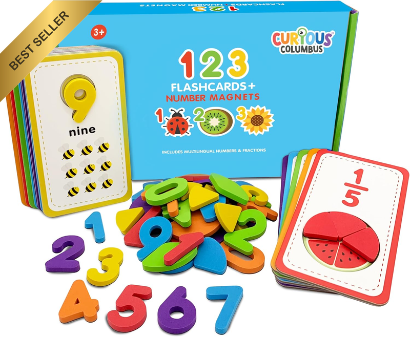 Toddler Flash Cards for Learning Numbers