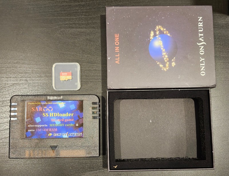 Sega Saturn Saroo Cart with 256GB SD Card - Loaded
