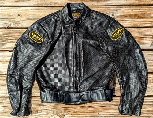 vanson Leathers ジャケット Vanson Leathers Motorcycle Jacket Size M Full Zip Front