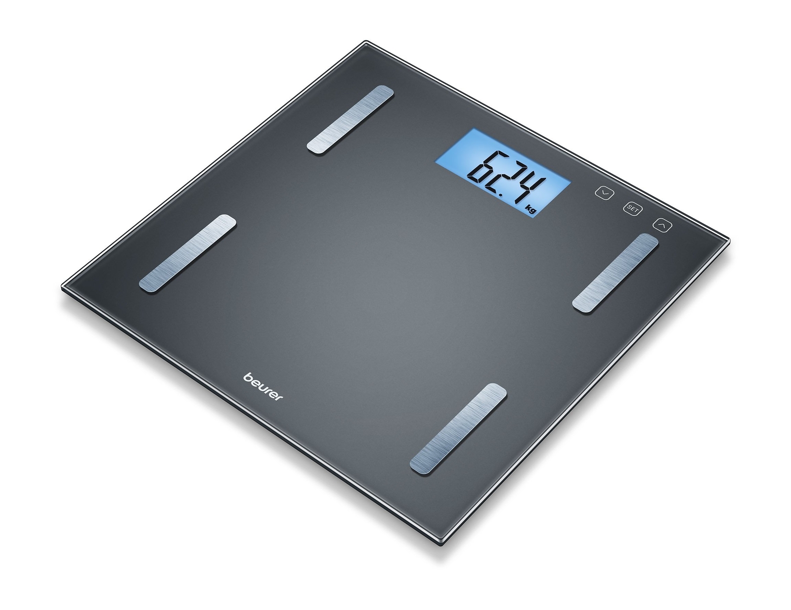 Beurer BF 180 Diagnosewaage, Körperfettwaage mit BMI-Berechnung und großer LCD-A
