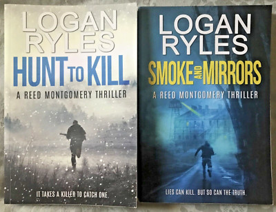 Lot of 2 Hunt to Kill, Smoke and Mirrrors * Thrillers * Logan Ryles * TPB