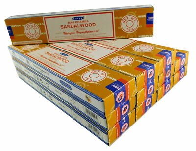 Satya Räucherstäbchen Set 12x15g Nag Champa, White Sage, Patchouli, Opium uvm. 