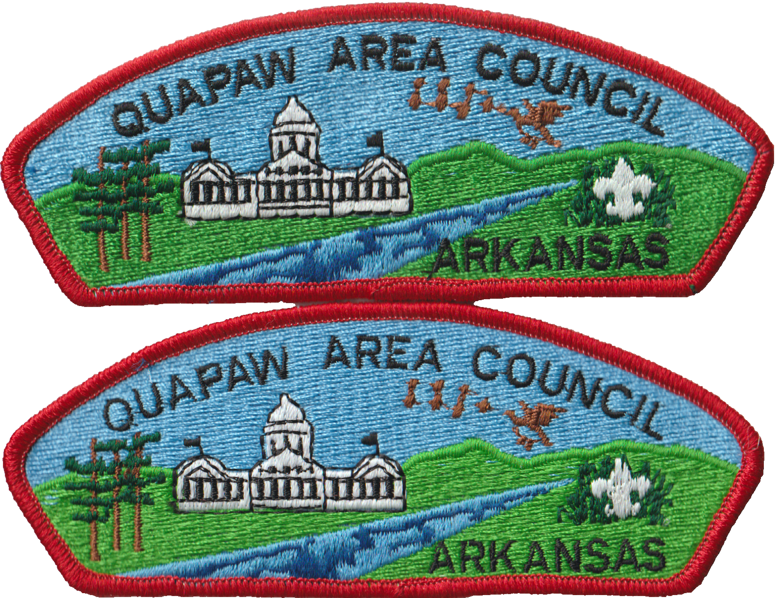 Quapaw Area Council AR Set of 2 CSPs Red Bdr (AR3821)